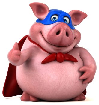 Fun pig - 3D Illustration